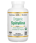 Certified Organic Spirulina, Usp Verified, Usda Organic, Non-Gmo, 500 Mg, 720 Vegetarian Tablets