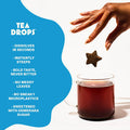 Tea Drops Set | Organic Dissolvable Loose Leaf Tea | Chai Spice Chocolate Earl Grey Citrus Ginger Rose Matcha Peppermint Ube Vanilla Bean Thai | 9 Sampler Assortment - 1 Per Flavor