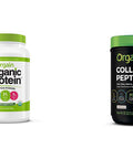 Orgain Organic Plant Based Protein Powder Natural Unsweetened Vegan Low Net Carbs 1.59 Pound Grass Fed Hydrolyzed Collagen Peptides Protein Powder Paleo Keto Friendly 1 Pound