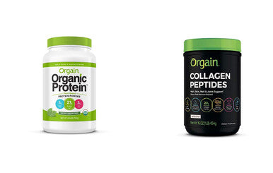 Orgain Organic Plant Based Protein Powder Natural Unsweetened Vegan Low Net Carbs 1.59 Pound Grass Fed Hydrolyzed Collagen Peptides Protein Powder Paleo Keto Friendly 1 Pound