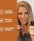 10X Mushrooms Supplement Complex - Nootropic and Immune Support for Brain, Cognition, Memory, Focus and Mental Clarity. With Lions Mane, Reishi Extract, Chaga, Turkey Tail, Black Fungus & More