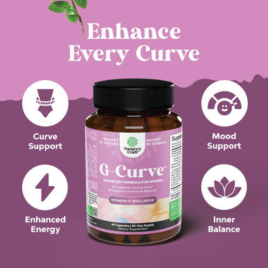 Natures Craft Bundle of G-Curve Breast and Butt Enhancer Pills May Support Voluptuous Curves and Liver Cleanse Detox & Repair Formula - Herbal Liver Support Supplement