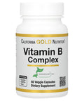 Vitamin B Complex, Thiamin B1, Riboflavin B2, Niacin B3, Pyridoxine B6, Biotin B7, Pantothenic Acid B5 And Pro Folate B9, Gluten Free, Non Gmo, 60 Veggie Capsules