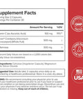 O Positiv URO Urinary Tract Health Supplement with Pacran Cranberry