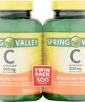 Spring Valley Vitamin C 500 Milligram with Rose Hips 250 Tablets