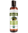 velona USDA Certified Organic Olive Oil - 64 Fl Oz | 100% Pure and Natural Carrier Oil | Extra Virgin, Unrefined, Cold Pressed | Cooking, Dressing, Face, Hair, Body & Skin Care | Use Today - Enjoy Results