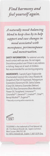 Tisserand Aromatherapy - Restore Balance Pulse Point Roller Ball - Menopause And Menstruation Support - Rose, Clary Sage And Geranium - 10Ml