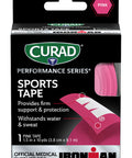 Curad CURIM5024H Performance Series Ironman Sport Tape Pink with White Ironman Logo 1.5" x 10 Yards Size