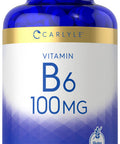 Carlyle Vitamin B6 100Mg | 500 Tablets | Vegetarian, Non-Gmo, Gluten Free