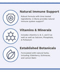 Utzy Vitamins U-Mune | Immune Support W/Elderberry, Ecea, Oregano | Made In Usa | 3Rd Party Tested | 120 Capsules