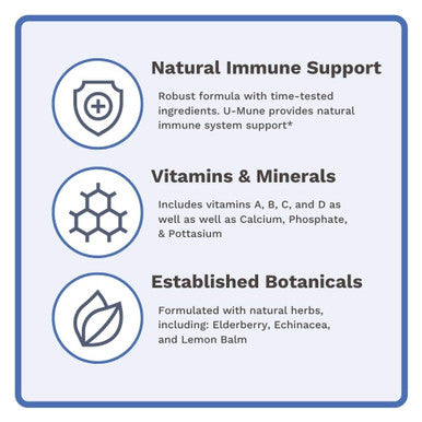 Utzy Vitamins U-Mune | Immune Support W/Elderberry, Ecea, Oregano | Made In Usa | 3Rd Party Tested | 120 Capsules