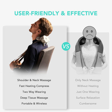 Skg H7 Neck Massager For Pain Relief Deep Tissue, Shiatsu Neck And Shoulder Massager 4D Electric Kneading Massager With Heating Relax At Home Office Car, For Men Women, Maye Musk'S Choice