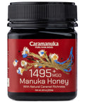 Caramanuka Manuka Honey MGO 1495+ / 100% Raw, Pure, Unfiltered & Unpasteurized, 3rd Party Tested, Ultra-Potent, Glyphosate-Free, Australian Premium Manuka Honey