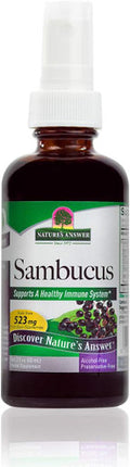 Nature'S Answer Sambucus Syrup Extract Spray 2 Fluid Ounces | Immune Booster on The Go | Travel Friendly | Rich in Antioxidants | Natural Immune Support