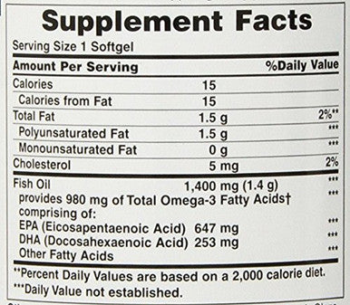 Nature's Bounty Fish Oil