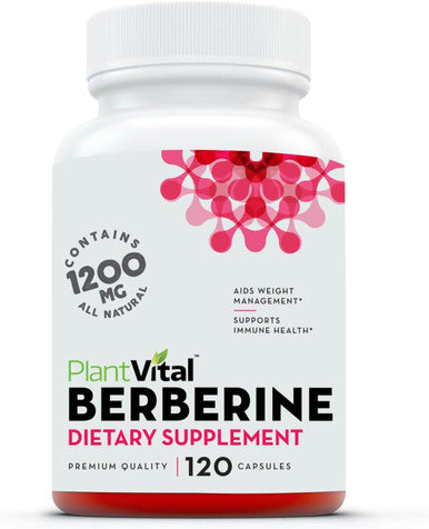 Plantvital Bundle Berberine 500Mg-120 Capsules And Wholefood Multivitamins 180 Capsules -2Packs -Wellness Booster