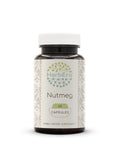 Herbera Nutmeg 60 Capsules, 500 Mg, Organic Nutmeg (Rou Dou Kou, Myristica Fragrans) Dried Nut (60 Capsules)