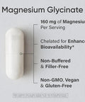 Sports ResearchÃ‚Â® Magnesium Glycinate - Supports Restful Sleep & Enzymatic Processes - 160 mg Chelated Magnesium - Vegan Capsule - 90 Count