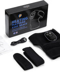 Edifolly Knee Massager With Heat And Vibration Massage For Pain Heating Pad For Knee Heated Knee Wrap Portable 2 Pack