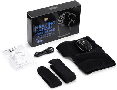 Edifolly Knee Massager With Heat And Vibration Massage For Pain Heating Pad For Knee Heated Knee Wrap Portable 2 Pack