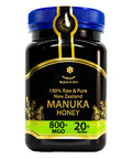Mujezat Al-Shifa 100% Raw & Pure New Zealand Manuka Honey - MGO 800+ | 20+ Active | Premium Grade UMF Certified Honey 17.6oz / 500g