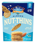 Blue Diamond Almonds Nut Thins Gluten Cracker Crisps Hint of Sea Salt 4.25 Oz Boxes (Pack of 1)
