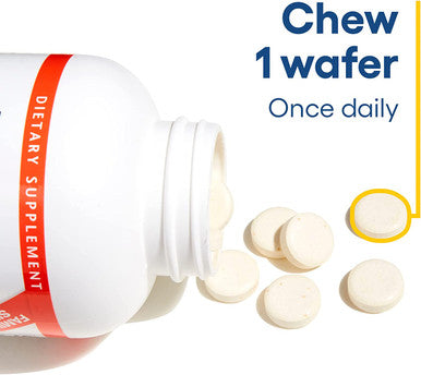 Natural Factors Vitamin C 500 mg Kids Chewable Vegan Peach Passionfruit and Mango 90 Wafers