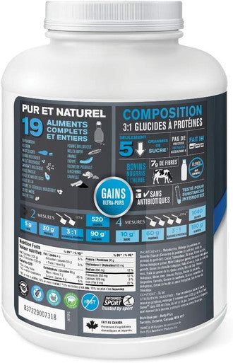 Progressive Progressive Sport Real Food Gainer - Protein Powder Supplement - Chocolate Flavour, 2.27 Kg 2.27 Kilogram Chocolate