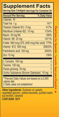 Dietary Supplement With High Potency Zinc & 7 B Vitamins, No Preservatives, Sugar Or Caffeine, Made In Usa, 50 Softgels (1 Pack)