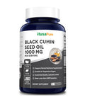 NusaPure Black Seed Oil 1,000 mg 180 Softgel Capsules (Non-GMO & Vegetarian) Cold-Pressed Nigella Sativa Producing Black Cumin Seed Oil