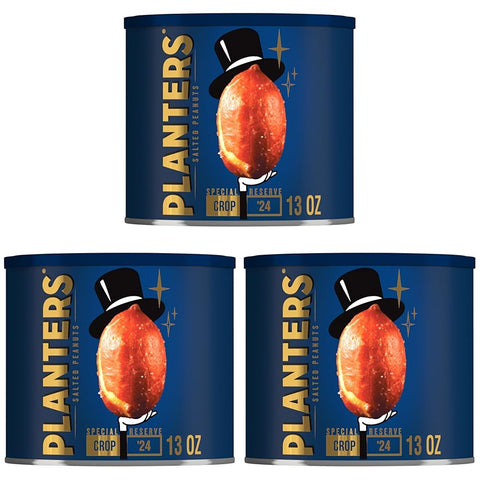 PLANTERS Lightly Salted Peanuts, Plant Based Protein Snacks, 16 Oz (1 Ct)