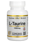 California Gold Nutrition L-Taurine, 1,000 Mg, 60 Veggie Capsules