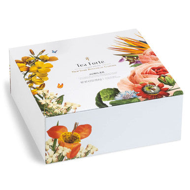 Tea Forte Tea Sampler Jubilee Tea Chest Tea Set with 40 Pyramid Tea Infusers Organic Loose Leaf Tea Variety with Assorted Teas/Tea Sampler Box
