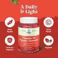 Natures Craft Organic Vitamin D Gummies for Adults - Daily Immune Support Gummies with Vegan Vitamin D3 2000IU - USDA Organic Vitamin D3 Gummies for Adults Wellness - Non GMO Gluten - 2 Month Supply