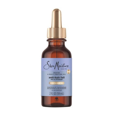 Sheamoisture Scalp & Hair Oil Anti-Hair Fall For Healthy Looking Hair And Moisturized Scalp With Biotin & Multi-Peptide Scalpboost Technology 2 Oz