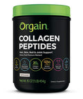 Orgain Grass Fed Hydrolyzed Collagen Peptides Protein Powder Organic Nutritional Shake Creamy Chocolate Fudge Meal Replacement 16g Protein 21 Vitamins Minerals 11 Ounce 12 Count