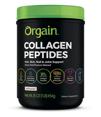 Orgain Grass Fed Hydrolyzed Collagen Peptides Protein Powder Organic Nutritional Shake Creamy Chocolate Fudge Meal Replacement 16g Protein 21 Vitamins Minerals 11 Ounce 12 Count