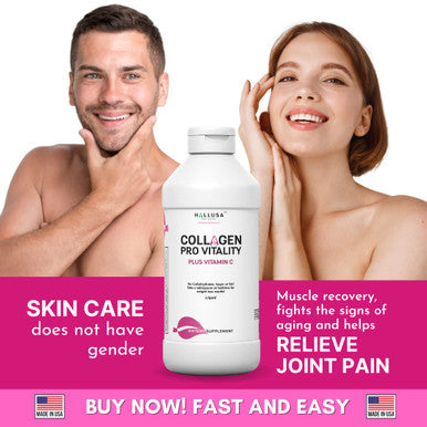 Hallusa Natural Colageno Liquido Hidrolizado Mas Vitaminas C