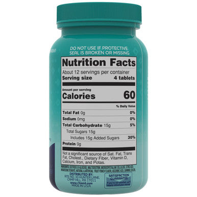 Rite Aid Glucose Tablets, Tropical Fruit Flavor - 50 Count - Low Blood Sugar Tablets - Fat Free - Gluten Free - Sodium Free - Caf