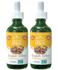 Sweetleaf Stevia Liquid Sweet Drops - English Toffee Flavored Drops Stevia Liquid Sweetener Zero-Calorie Sugar- Syrup Alternative for Keto Coffee Baking Shakes 2 Fl Oz (Pack of 2)