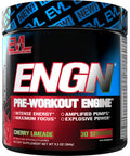 EVL Intense Pre Workout with Creatine - Pre Workout Powder Drink for Lasting Energy Focus and Recovery - ENGN Energizing Pre Workout for Men with Beta Alanine and L Theanine - Cherry Limeade