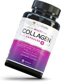 Multi Collagen Pills with Hyaluronic Acid Vitamin C 5 Type Hydrolyzed Collagen Protein Peptides Types I II III V X 30 Servings 90 Capsules
