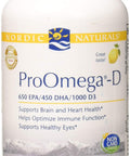 Nordic Naturals ProOmega-D 120 Softgels, Lemon