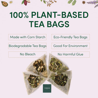 Vahdam Assorted Tea Set Variety Pack | 24 Different Flavour Individually Wrapped Pyramid Tea Bags | Herbal tea Green Tea Chai Tea