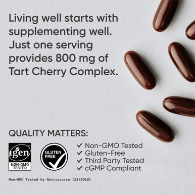 Sports Research Tart Cherry Concentrate - Made From Montmorency Tart Cherries - Non-Gmo & Gluten (60 Liquid Softgels)