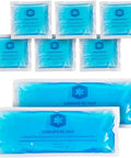 Icewraps 4"X10" Reusable Perineal Ice Packs For Postpartum Recover And 3"X3" Small Gel Ice Packs For Injuries | Hot Cold Gel Pads For First Aid Hemorrhoid Or Postpartum Kit | Mini Tiny Ice Packs