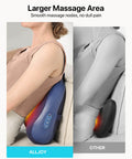 Alljoy Cordless Back Massager With Heat, Shiatsu Neck And Back Massager For Pain Relief Deep Tissue, 3D Kneading Massage Pillow For Neck, Back, And Shoulders, Gifts For Men Women