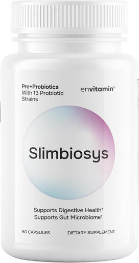 Envitamin Slimbiosys Ultra Probiotic Capsule - Pre & Probiotics for Women & Men - Support Your Microbiome