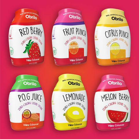 Stevia Water Enhancer Variety Pack 6 Natural Flavors For Stevia Lovers Zero Sugar Vegan KetoFriendly 1.6 Fl Oz (Pack of 6)