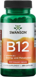 Swanson Energy Bundle: Blacktrap Molasses - Vitamin B12 - Pqq Pyrroloquinoline Quinone - Rhodiola Ashwagandha Ginseng